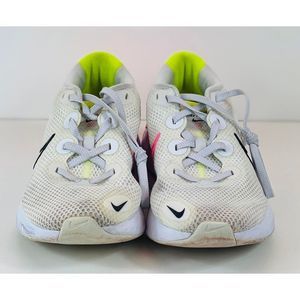 Nike Renew Run Platinum Pink Blast White Black Pink CK6360-005 Women's Sz 8.5